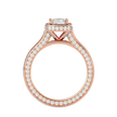 Eloise Solitaire Halo Ring