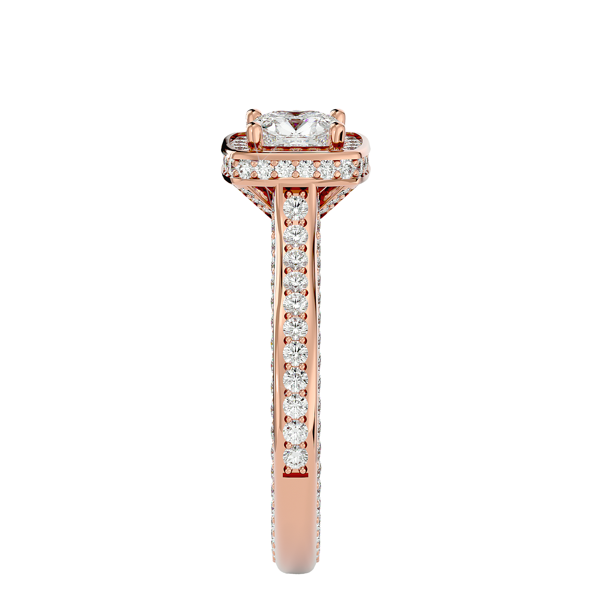 Eloise Solitaire Halo Ring