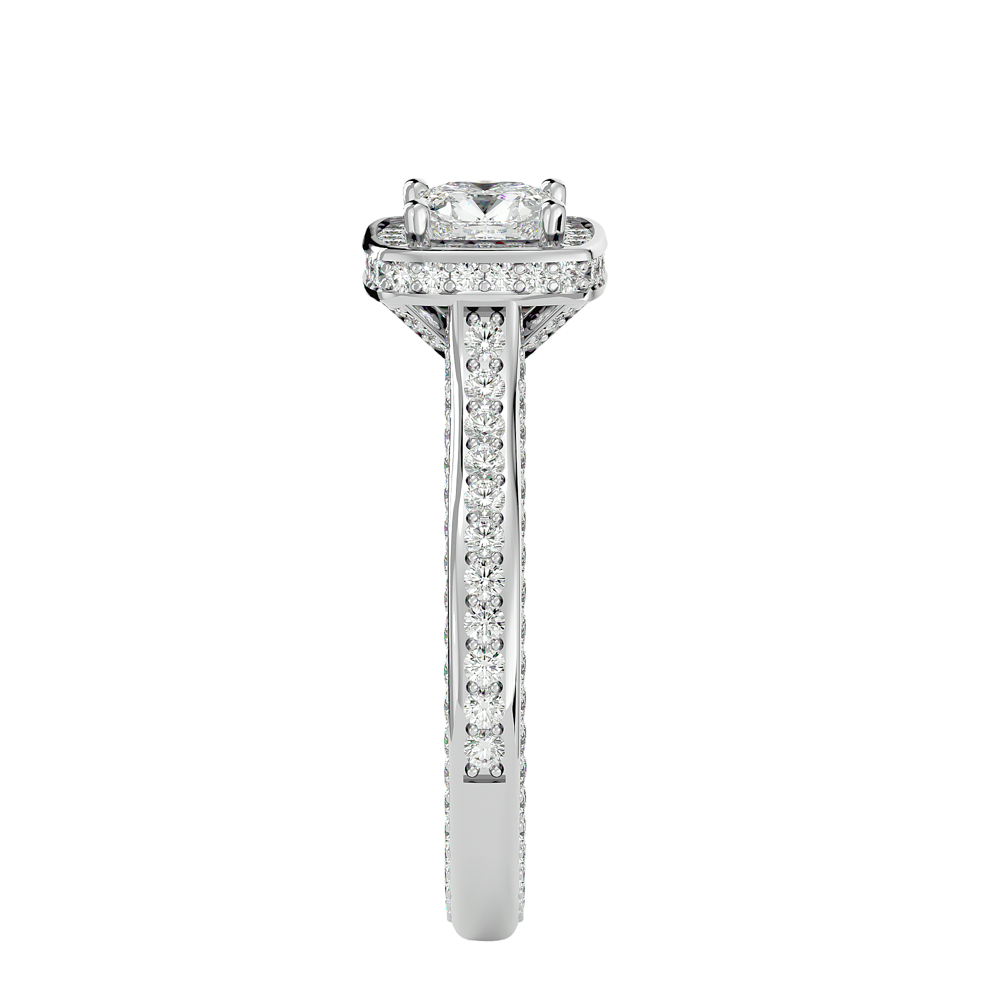 Eloise Solitaire Halo Ring