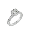 Eloise Solitaire Halo Ring