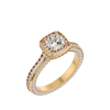Eloise Solitaire Halo Ring