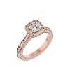 Eloise Solitaire Halo Ring
