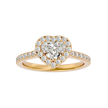 Elizabeth Solitaire Halo Ring