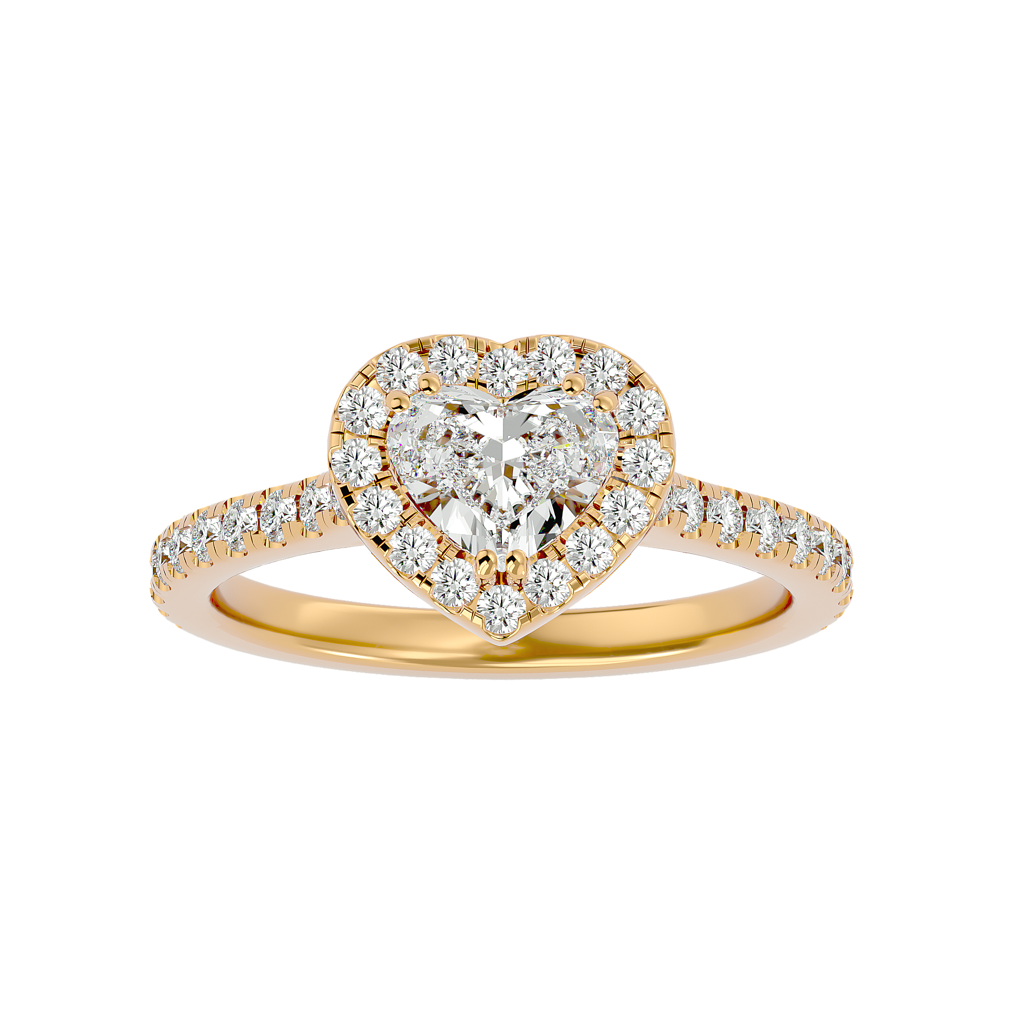 Elizabeth Solitaire Halo Ring