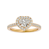 Elizabeth Solitaire Halo Ring