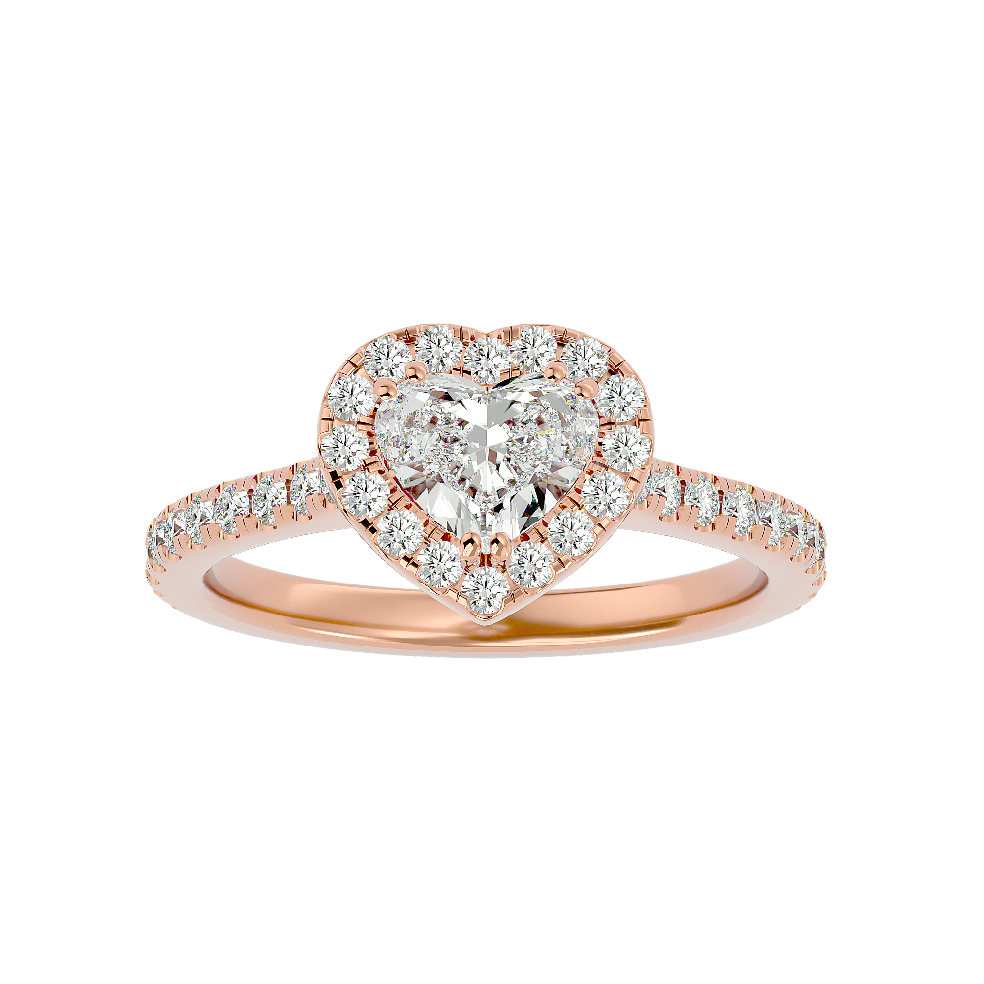 Elizabeth Solitaire Halo Ring