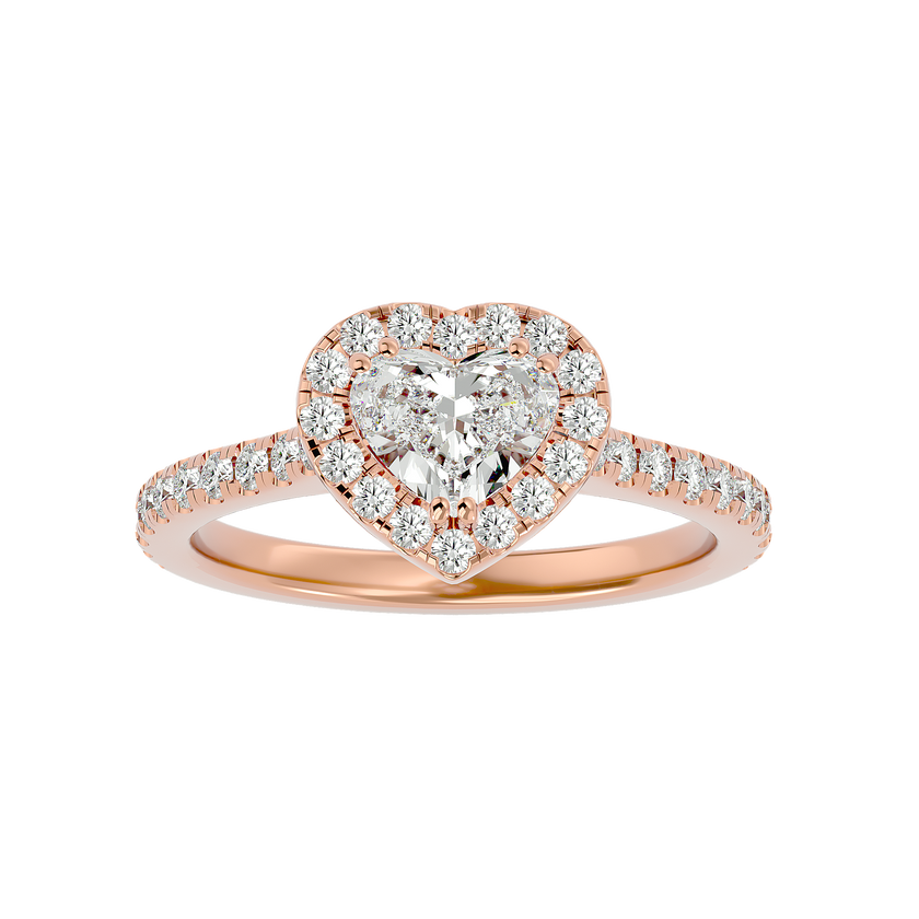 Elizabeth Solitaire Halo Ring