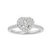 Elizabeth Solitaire Halo Ring