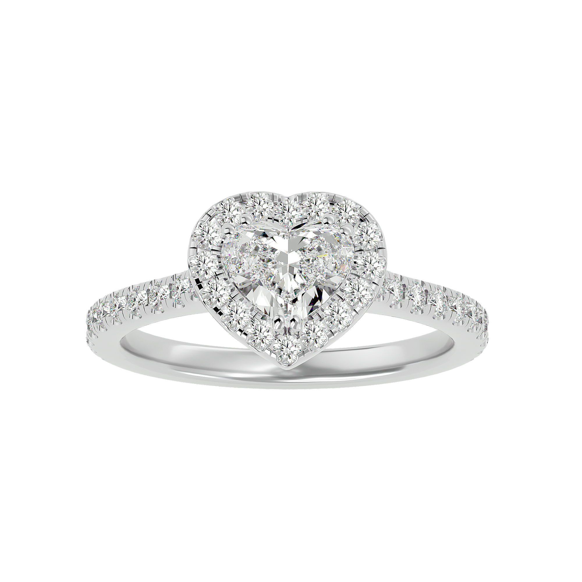 Elizabeth Solitaire Halo Ring