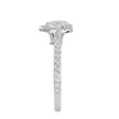 Elizabeth Solitaire Halo Ring