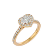 Elizabeth Solitaire Halo Ring