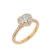 Elizabeth Solitaire Halo Ring