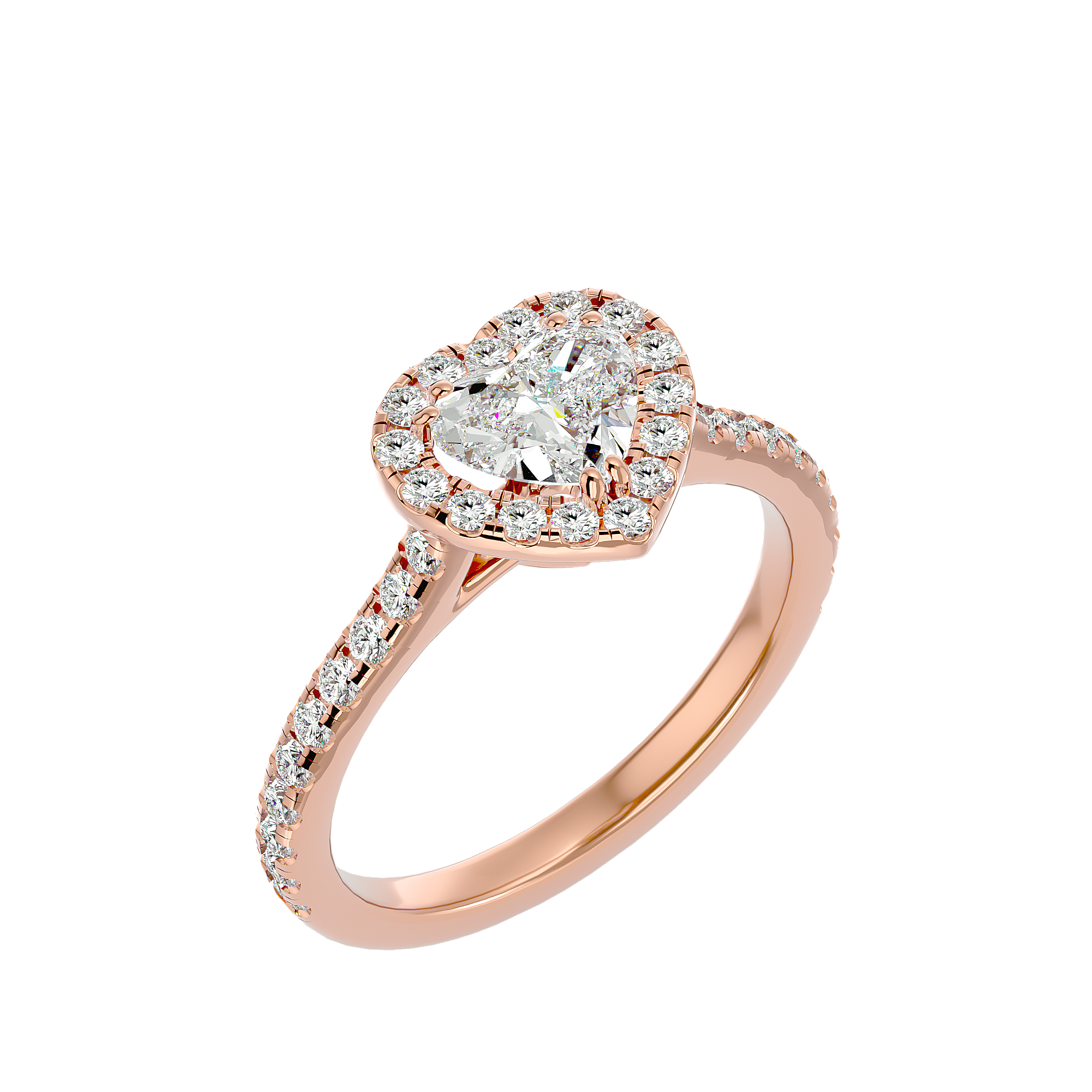 Elizabeth Solitaire Halo Ring