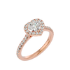Elizabeth Solitaire Halo Ring