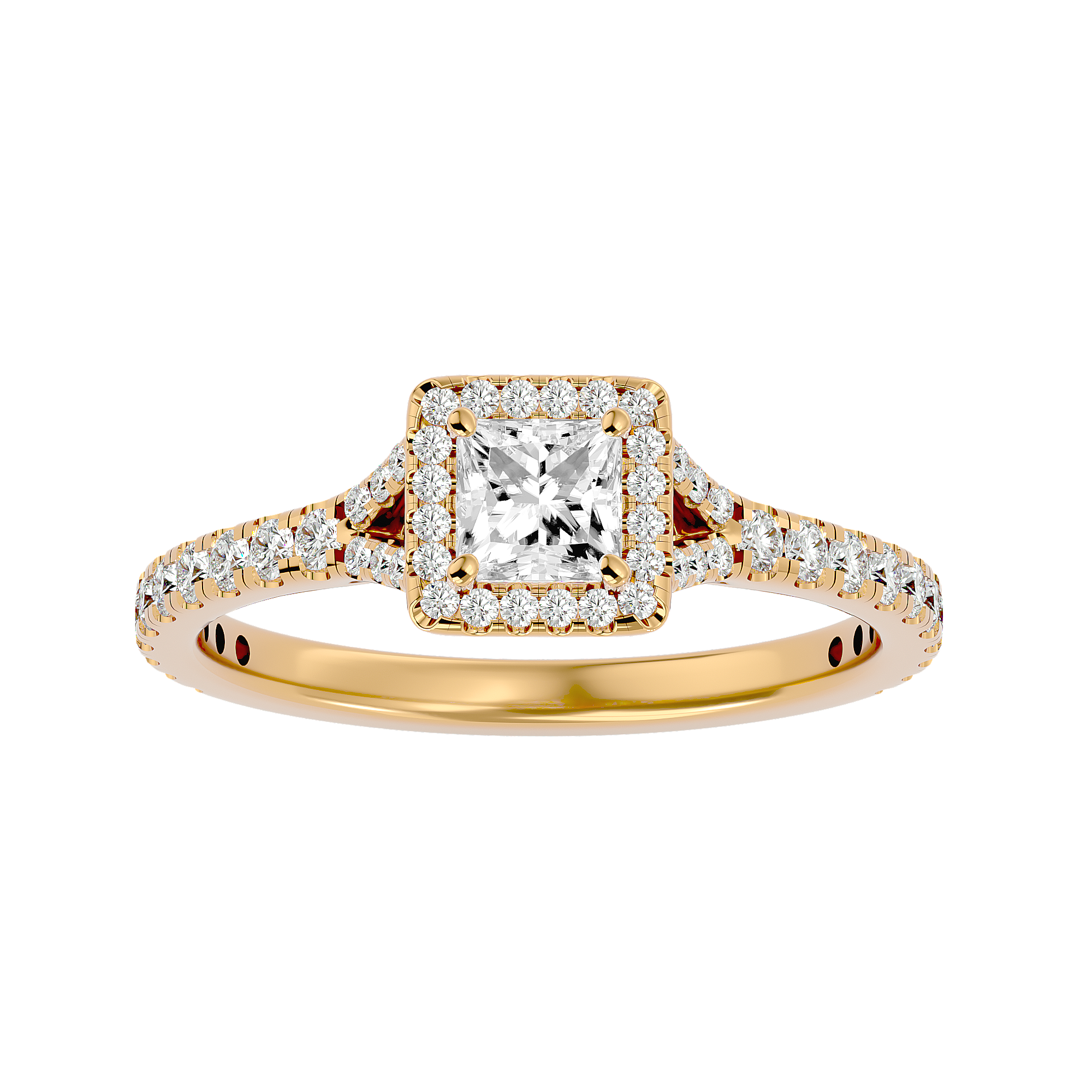 Mason Solitaire Halo Ring