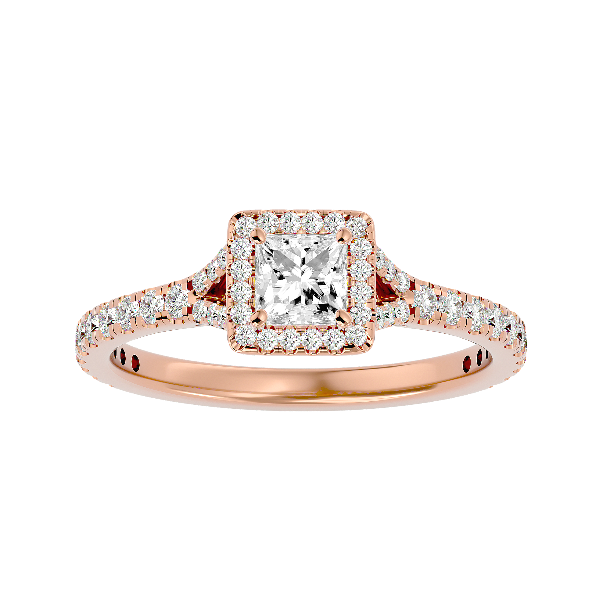 Mason Solitaire Halo Ring