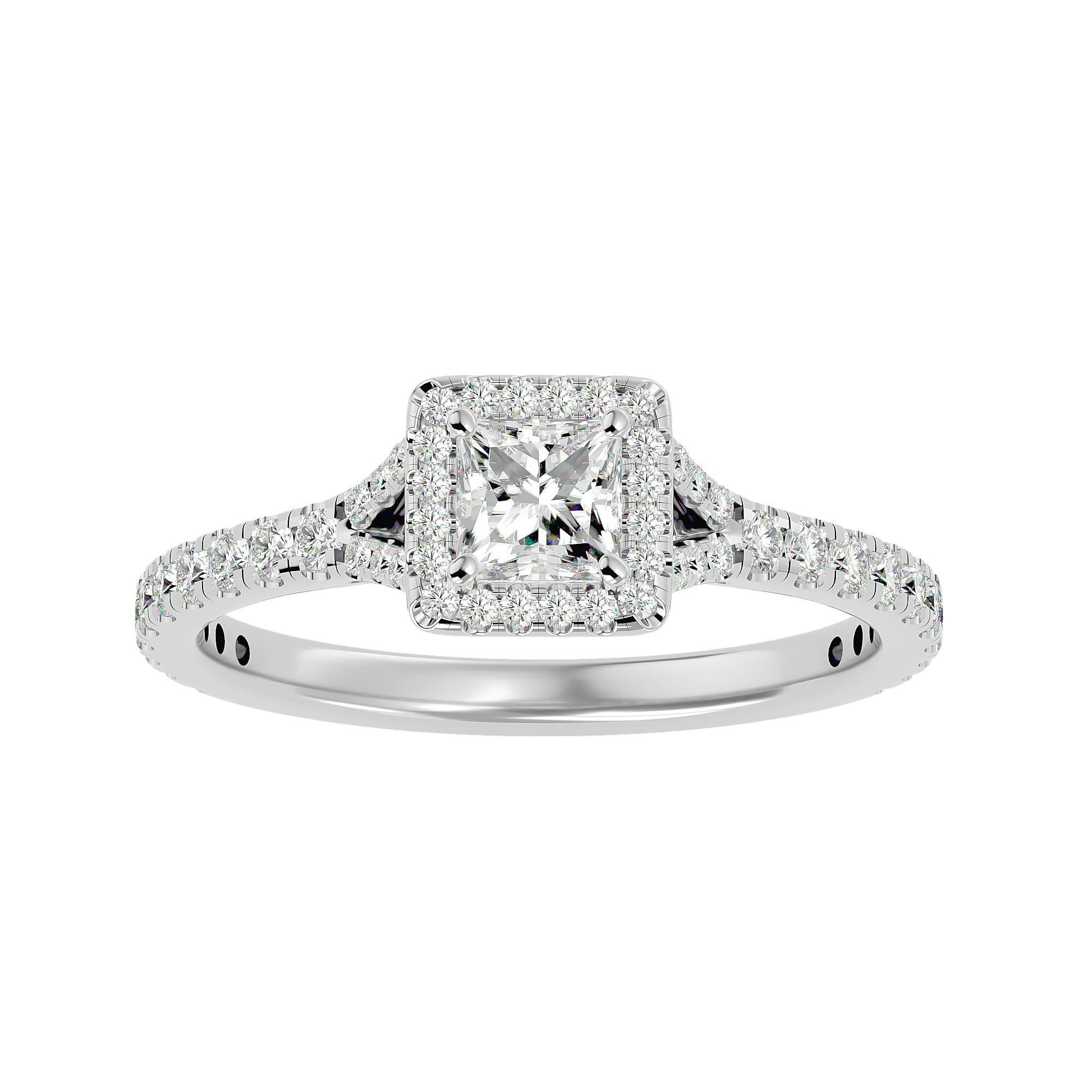 Mason Solitaire Halo Ring