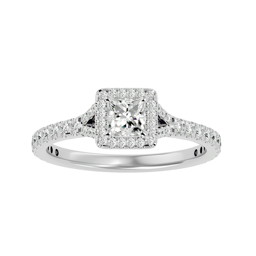Mason Solitaire Halo Ring