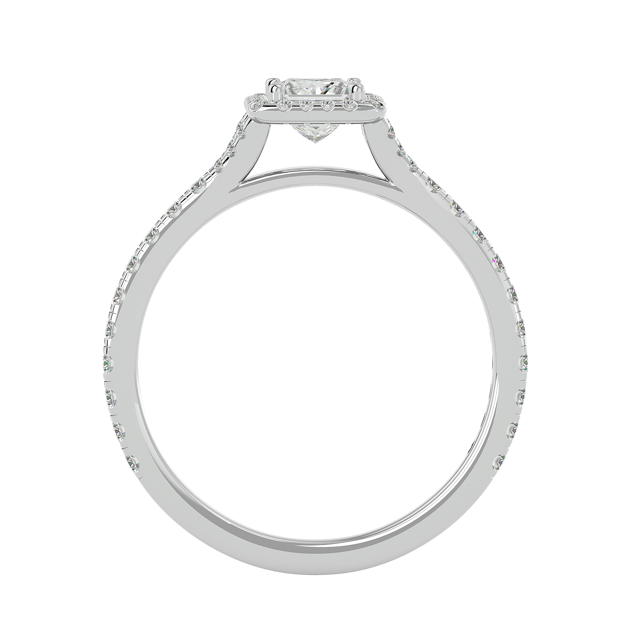 Mason Solitaire Halo Ring