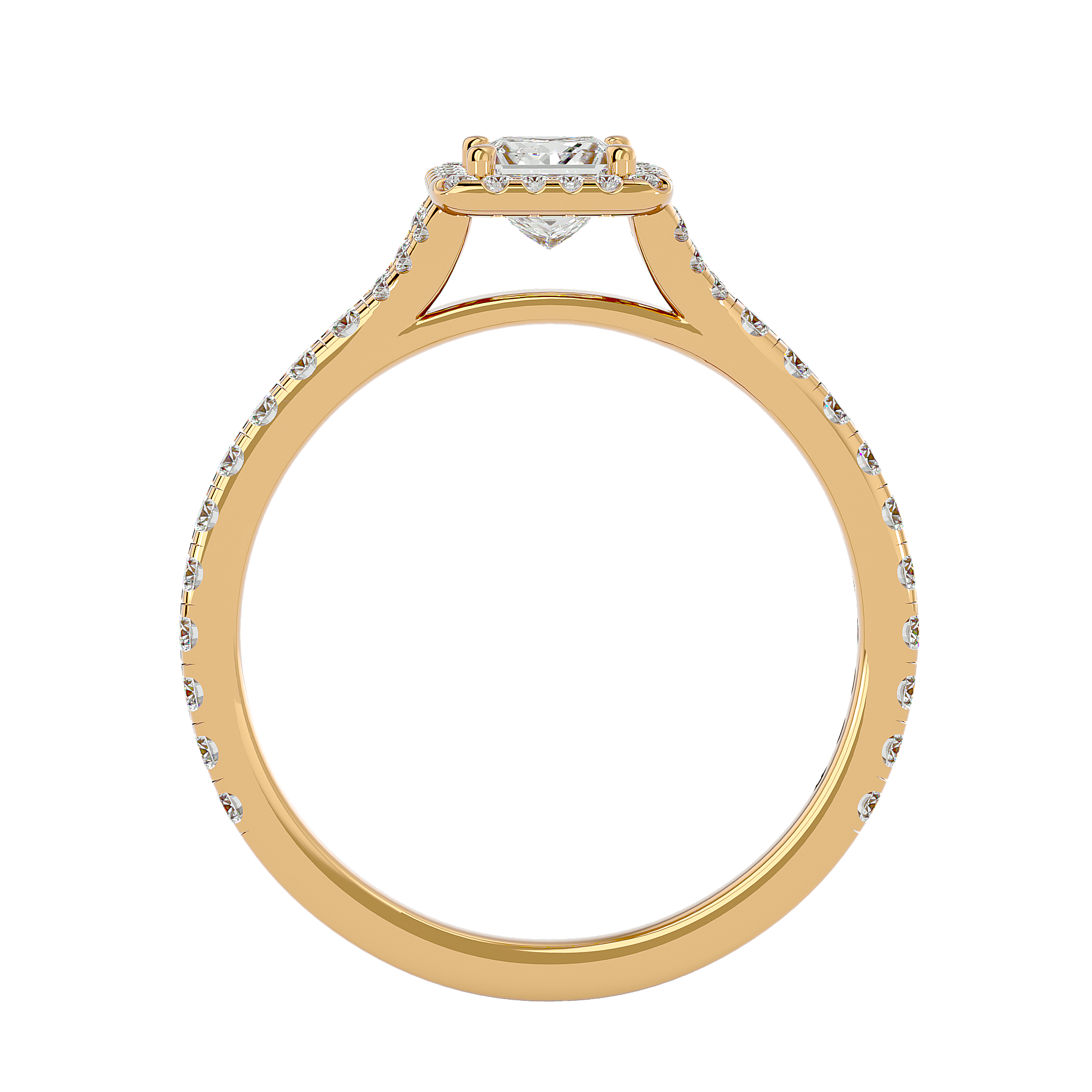 Mason Solitaire Halo Ring