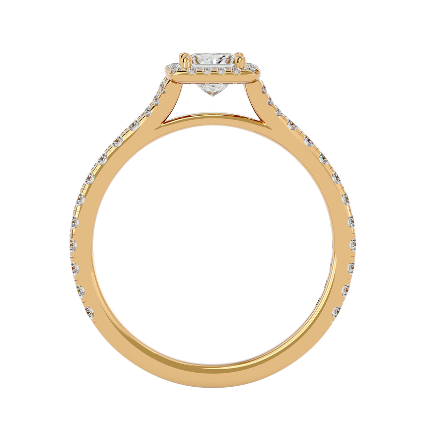 Mason Solitaire Halo Ring