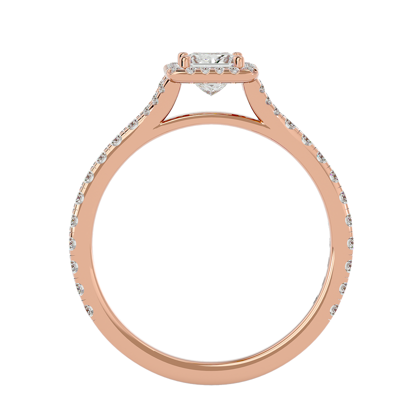 Mason Solitaire Halo Ring