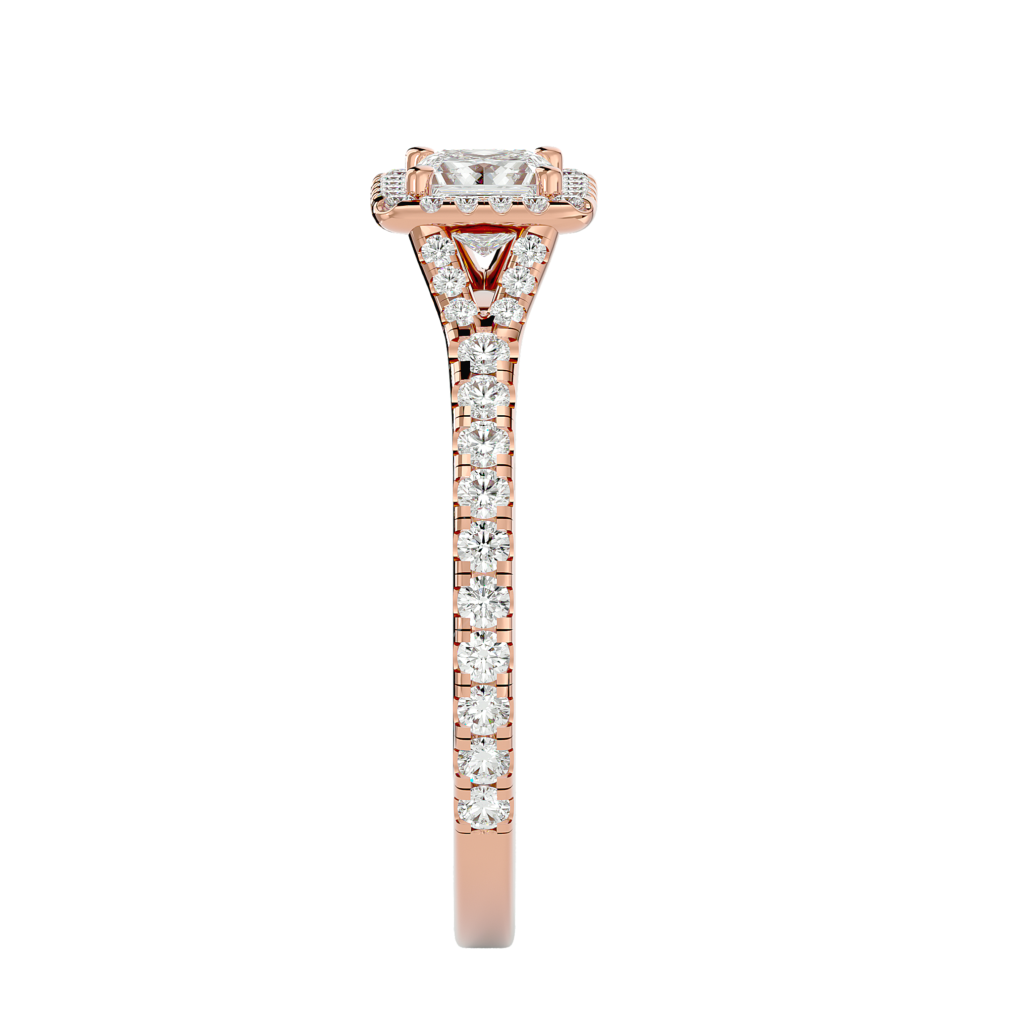 Mason Solitaire Halo Ring