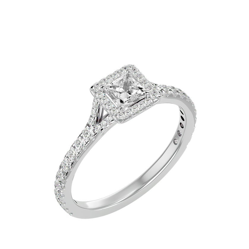 Mason Solitaire Halo Ring