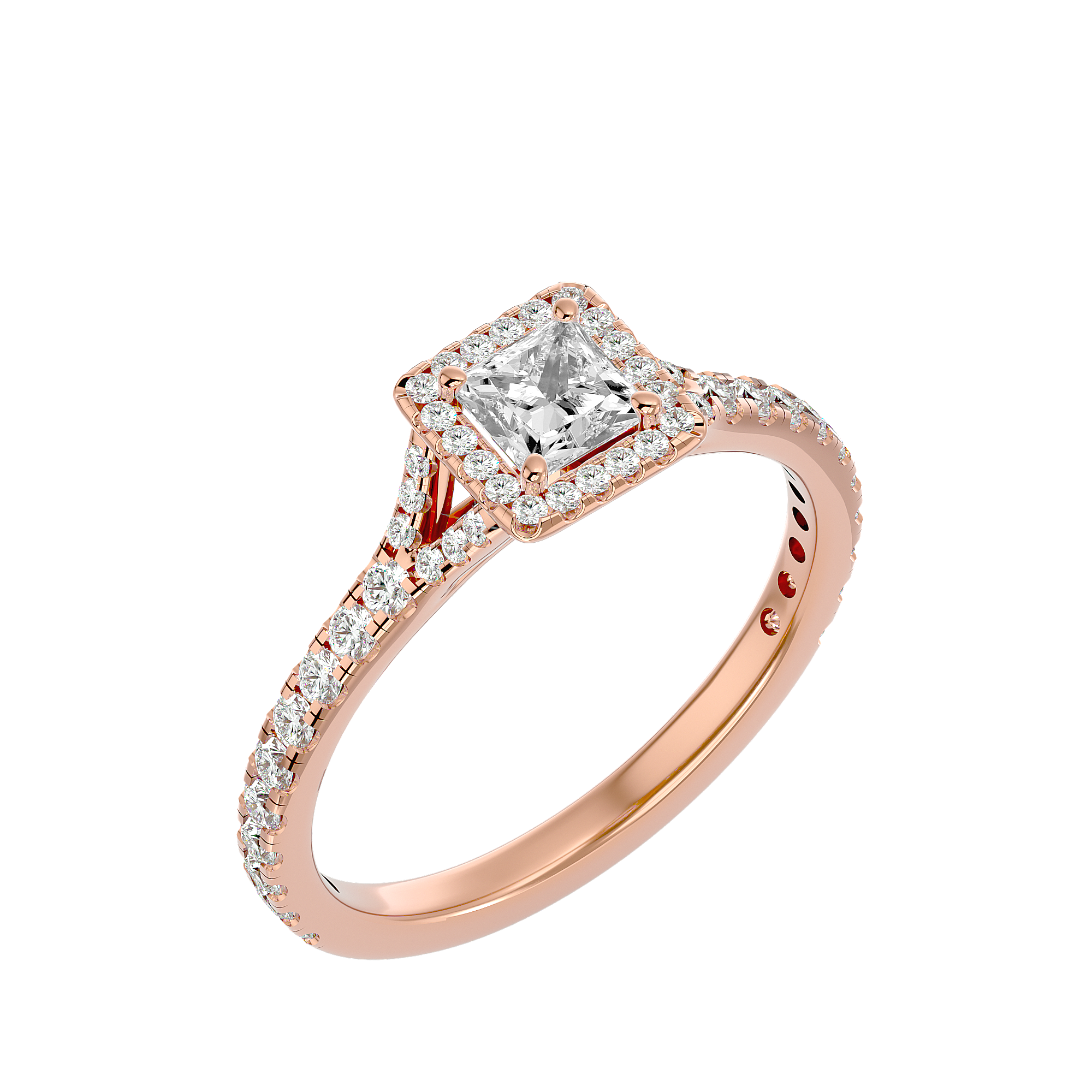 Mason Solitaire Halo Ring