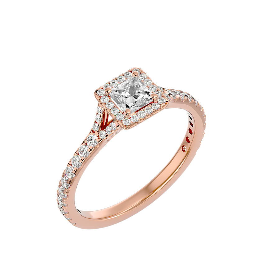 Mason Solitaire Halo Ring