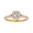 Victoria Solitaire Halo Ring