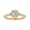 Victoria Solitaire Halo Ring