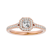Victoria Solitaire Halo Ring