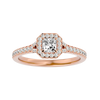Victoria Solitaire Halo Ring
