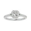 Victoria Solitaire Halo Ring