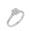Victoria Solitaire Halo Ring