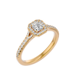 Victoria Solitaire Halo Ring