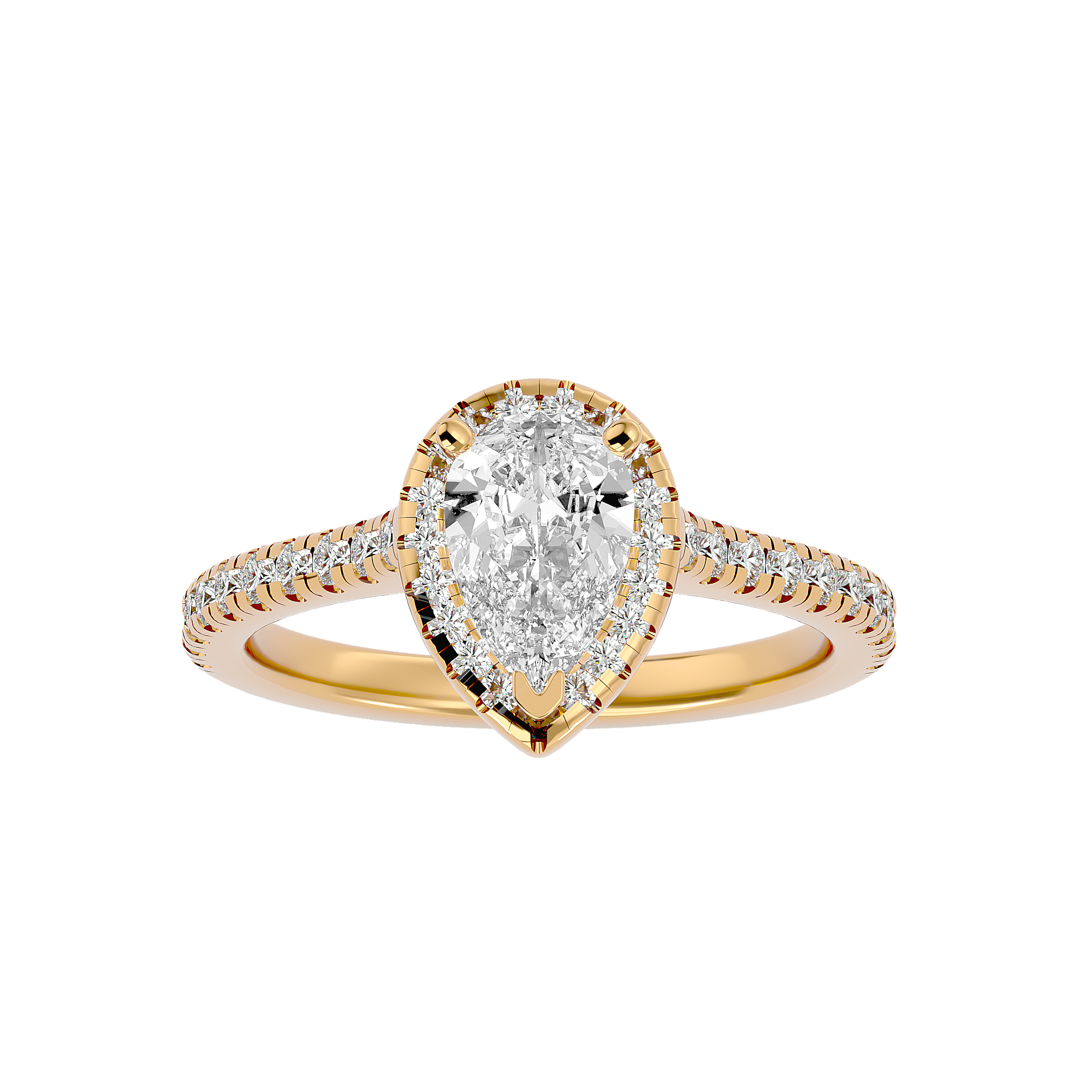 Noah Solitaire Halo Ring