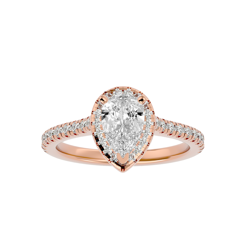 Noah Solitaire Halo Ring