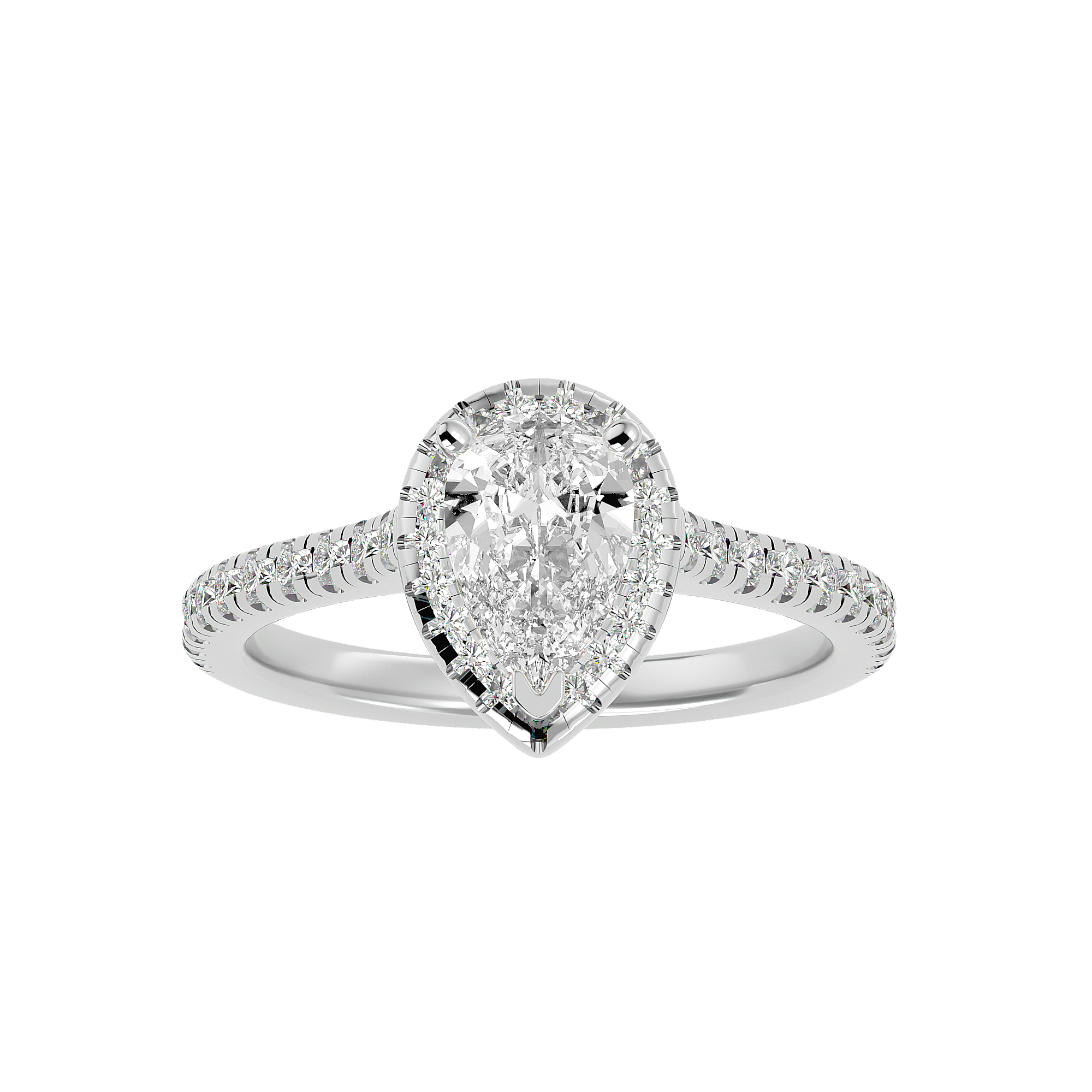 Noah Solitaire Halo Ring
