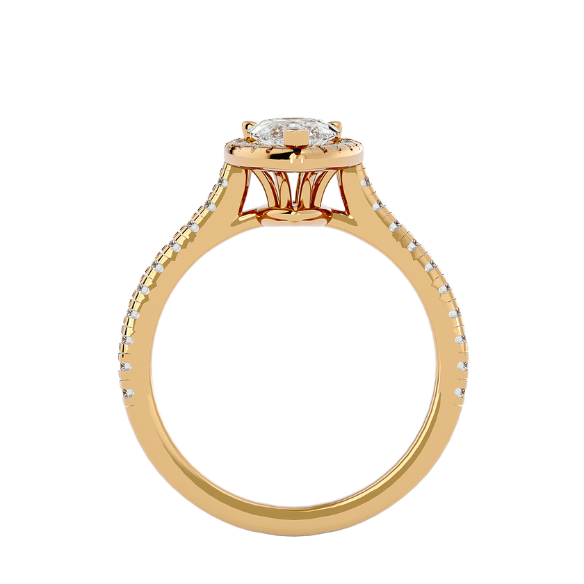Noah Solitaire Halo Ring