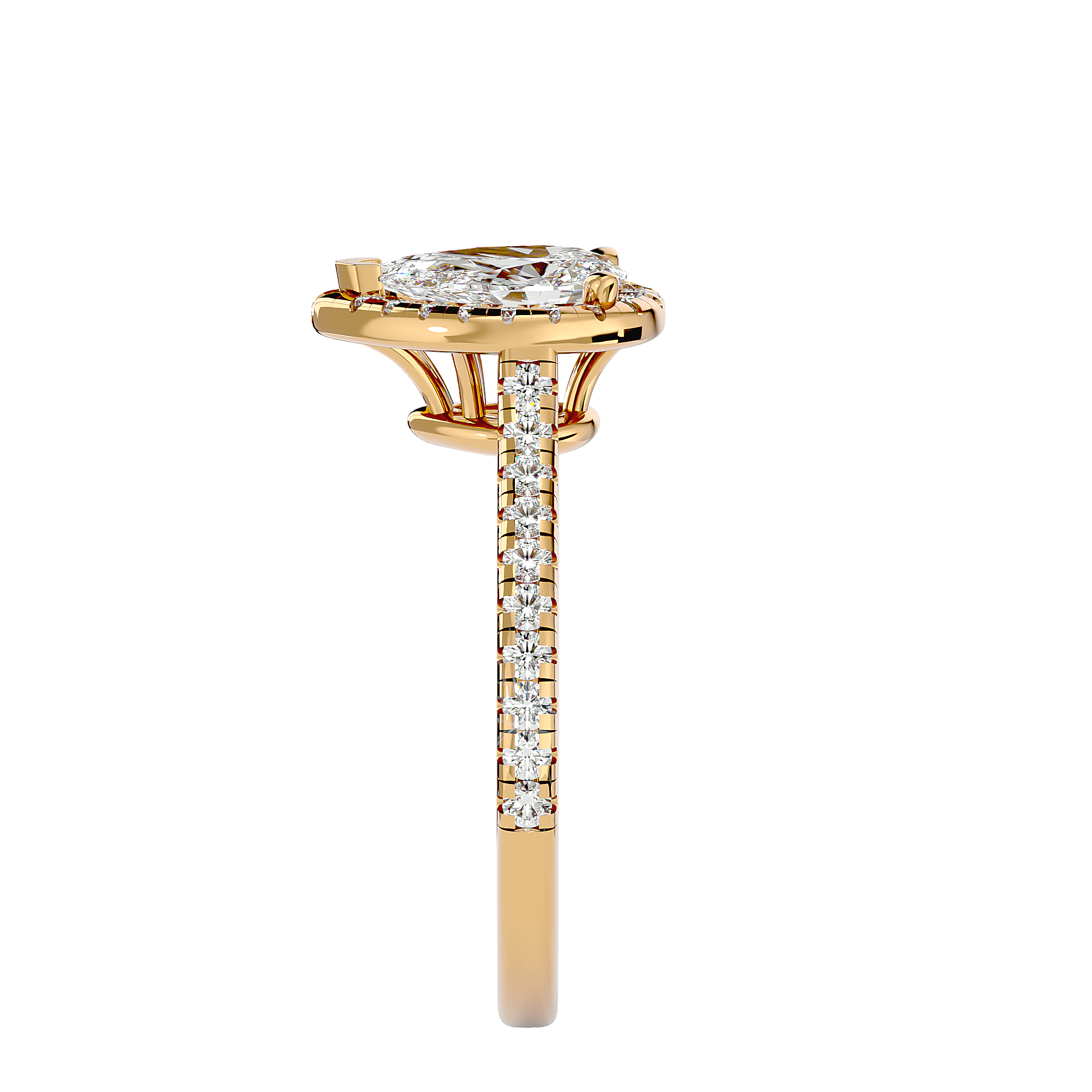 Noah Solitaire Halo Ring