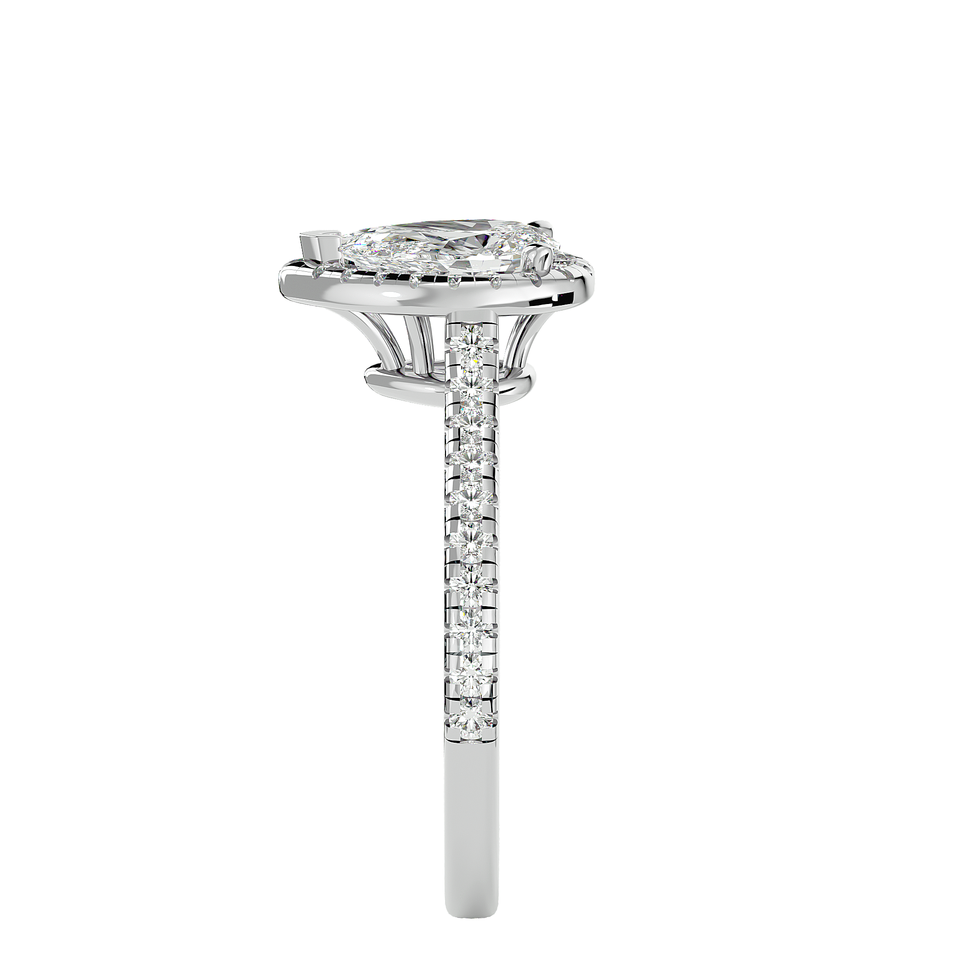 Noah Solitaire Halo Ring