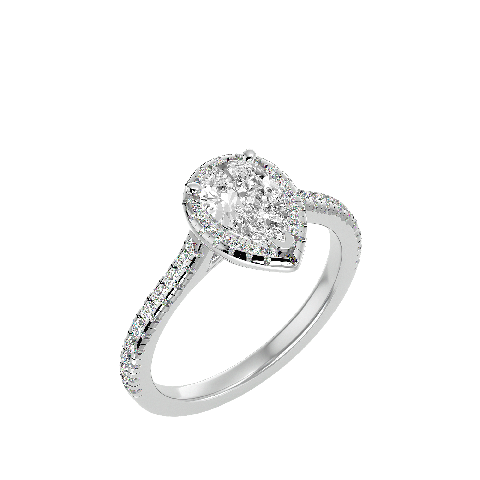 Noah Solitaire Halo Ring