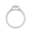 Mira Solitaire Halo Ring