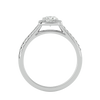 Mira Solitaire Halo Ring
