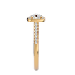Mira Solitaire Halo Ring