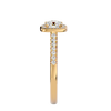 Mira Solitaire Halo Ring