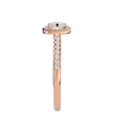 Mira Solitaire Halo Ring