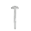Mira Solitaire Halo Ring